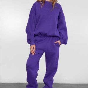 Purple Women's TicToc sweatpants Medium